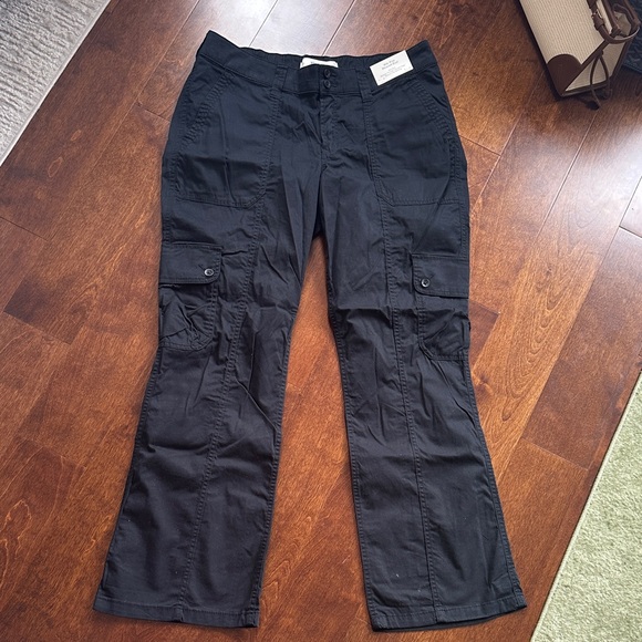 Hollister Black Flare Cargo Pants - Picture 1 of 4
